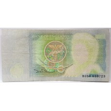 GREAT BRITAIN UK 1981 . ONE 1 POUND BANKNOTE . ERROR . MISSING PRINT